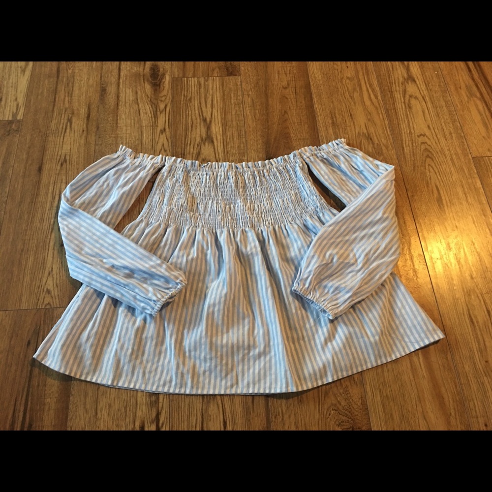 2/$20 Smocked off shoulder top